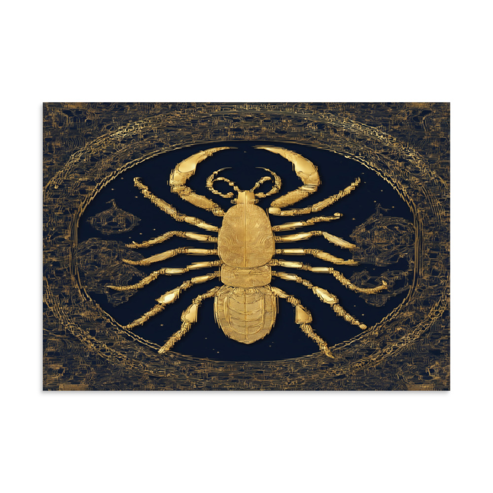 Scorpio — Zodiac Emblem Art Print