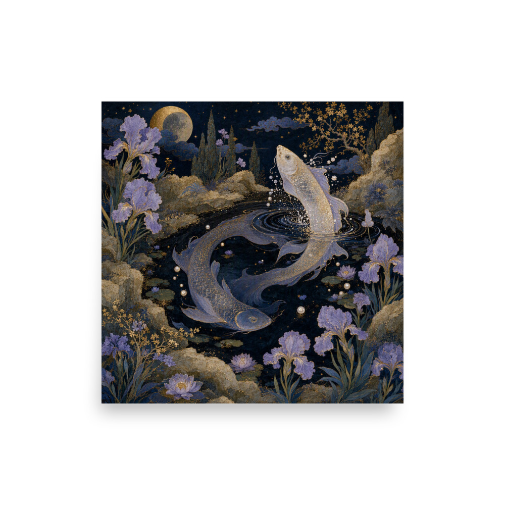 Pisces Moonpool Pair Art Print